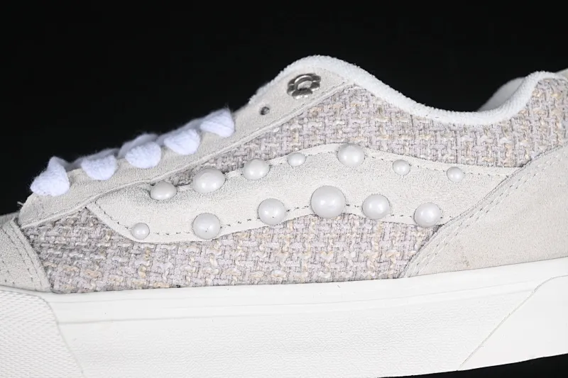 All categories Vans Vans series Vans Low Vans low-top Vans Knu Skool pearl white gray low-top casual sneakers VN0007QDBGE